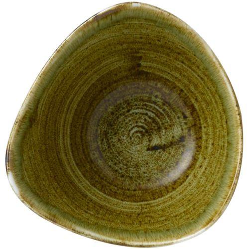 Churchill Stonecast® Triangle Bowl Plume Olive 15.30cm Case Size 12.