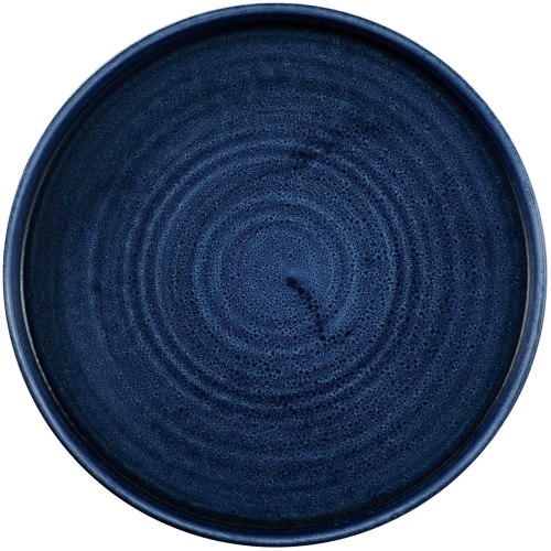 Churchill Stonecast® Chefs' Walled Plate Ultramarine 21cm Case Size 6 - Cater-Connect Ltd