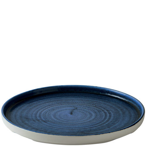 Churchill Stonecast® Chefs' Walled Plate Ultramarine 21cm Case Size 6 - Cater-Connect Ltd