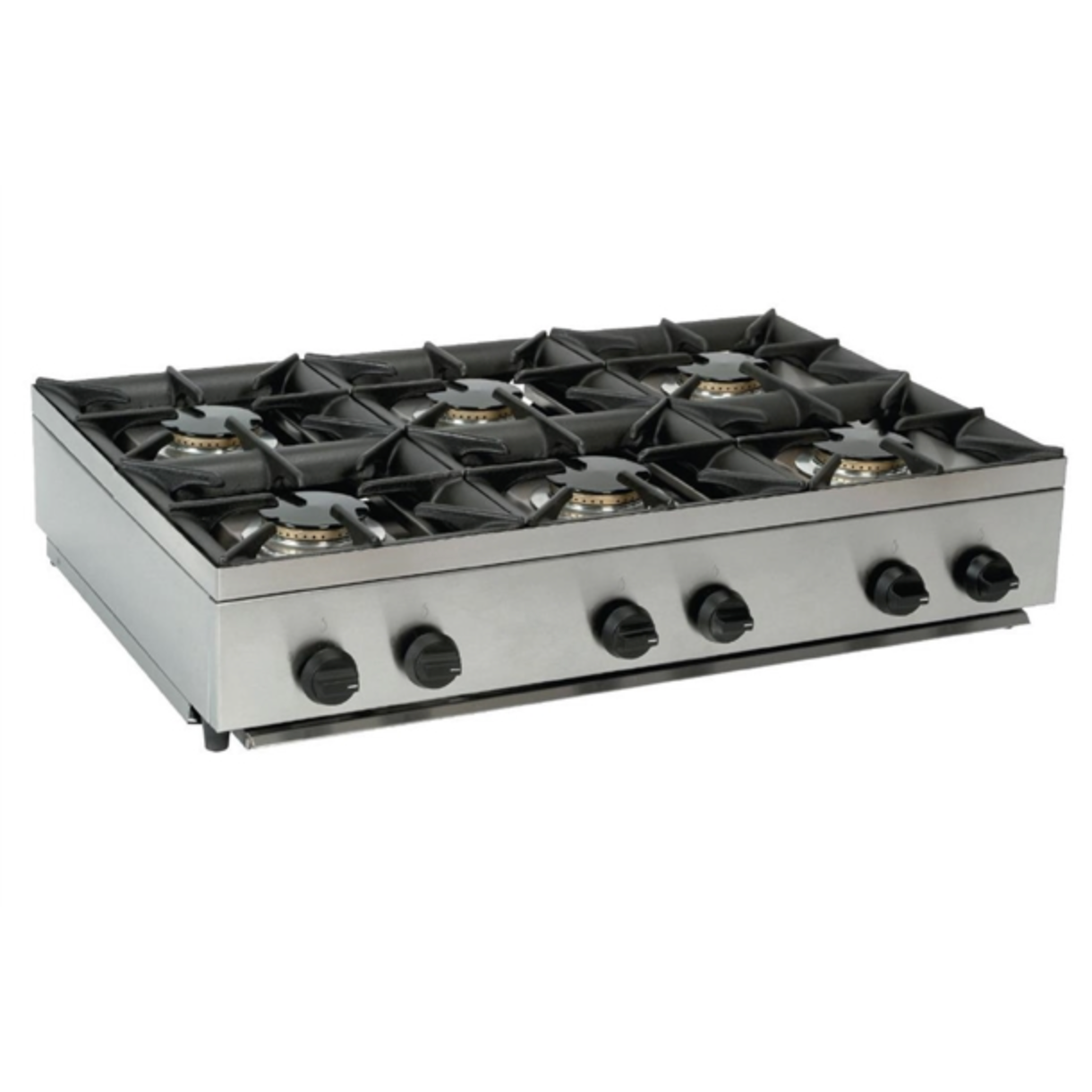 Parry AG6HP Countertop LPG Gas 6 Burner Cooktop Hob 33kW - Cater-Connect Ltd