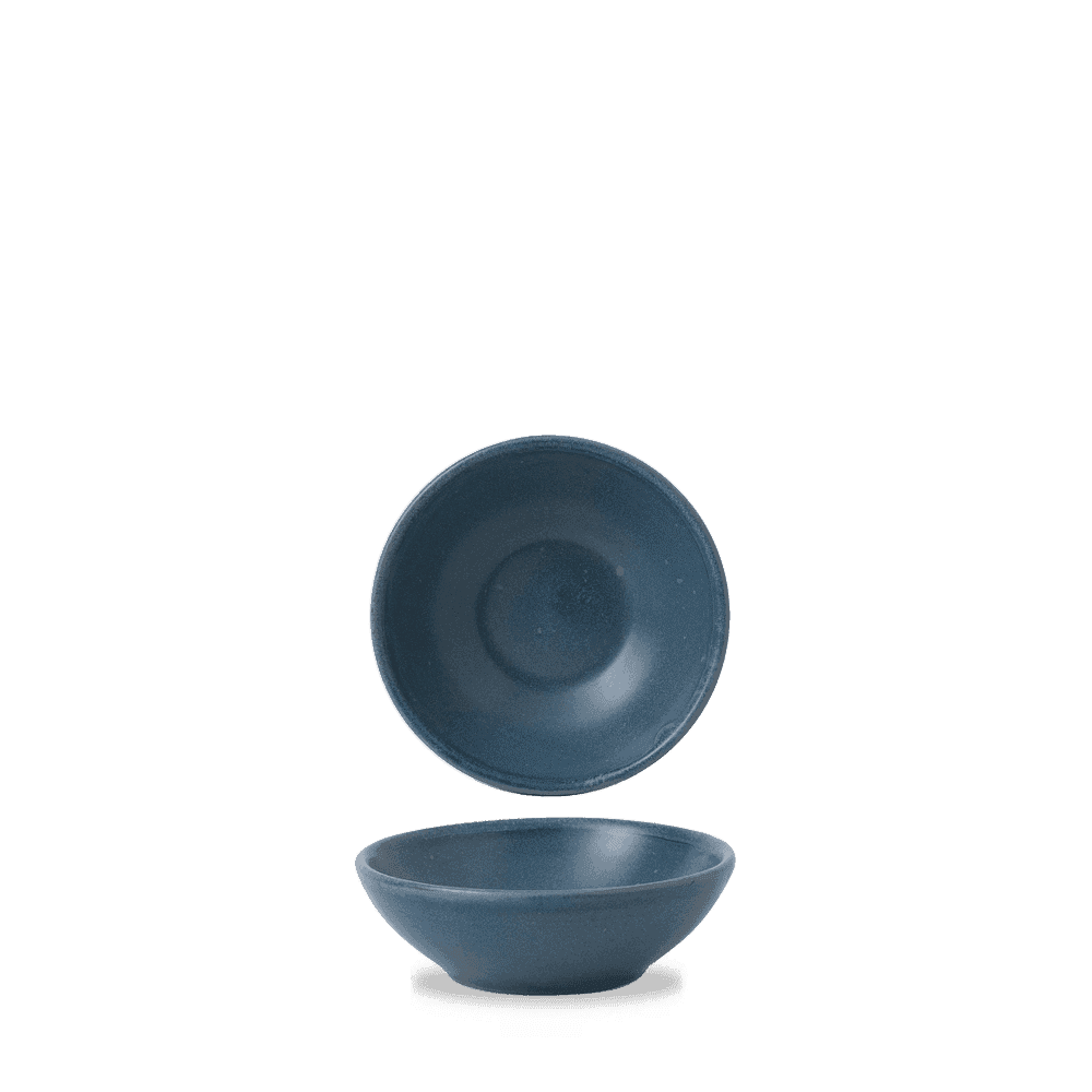 Churchill Nourish Oslo Blue Shallow Bowl 11.6cm Case Size 12 - Cater-Connect Ltd