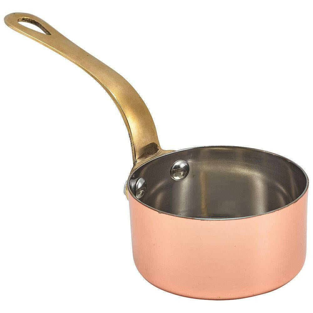 GenWare Mini Copper Sauce Pan 7 x 3.75cm Case Size 6 - Cater-Connect Ltd