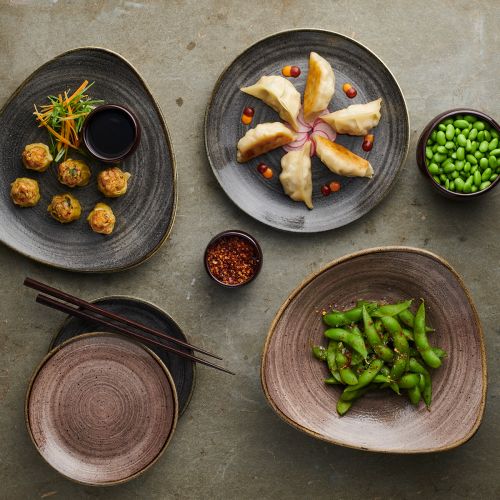 Churchill Stonecast® Coupe Plate Raw Brown 28.80cm Case Size 12 - Cater-Connect Ltd