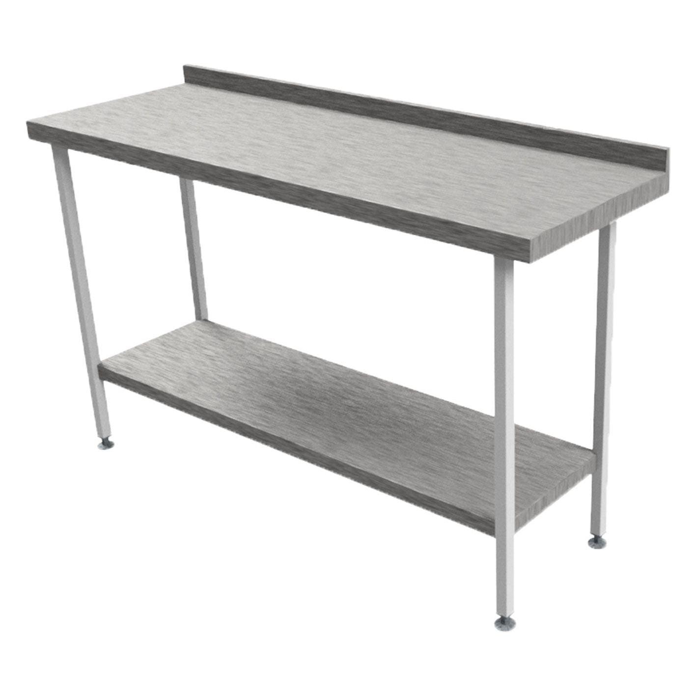Moffat SWB Stainless Steel Wall Bench Work Table 600mm Deep.