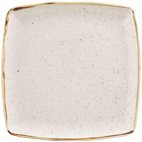 Churchill Stonecast Barley White Deep Square Plate 26.8 x 26.8cm Case Size 6.