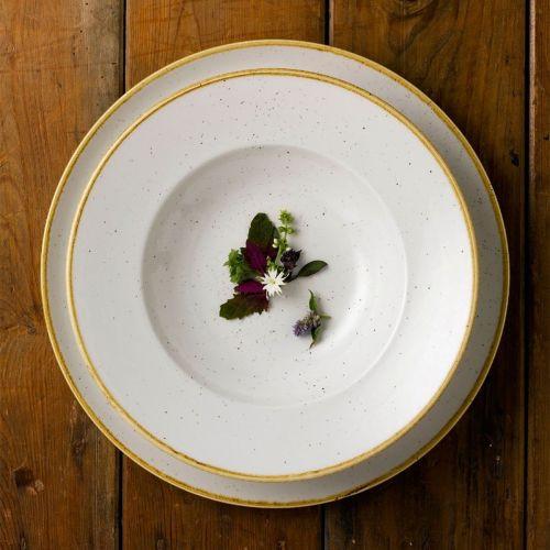 Churchill Stonecast Barley White Coupe Plate 28.8cm/11.31" Case Size 12.