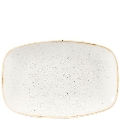 Churchill Stonecast Barley White Chefs Oblong Plate 15.cm x 23.7cm Case Size 12 - Cater-Connect Ltd