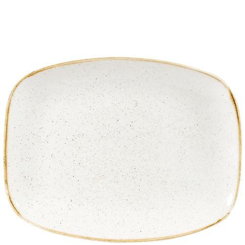 Churchill Stonecast Barley White Chefs Oblong Plate 20.2cm x 26.1cm Case Size 12.