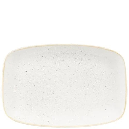 Churchill Stonecast Barley White Chefs Oblong Plate 19.9cm x 30cm Case Size 6 - Cater-Connect Ltd