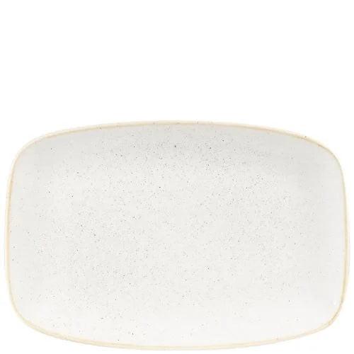 Churchill Stonecast Barley White Chefs Oblong Plate 19.9cm x 30cm Case Size 6.