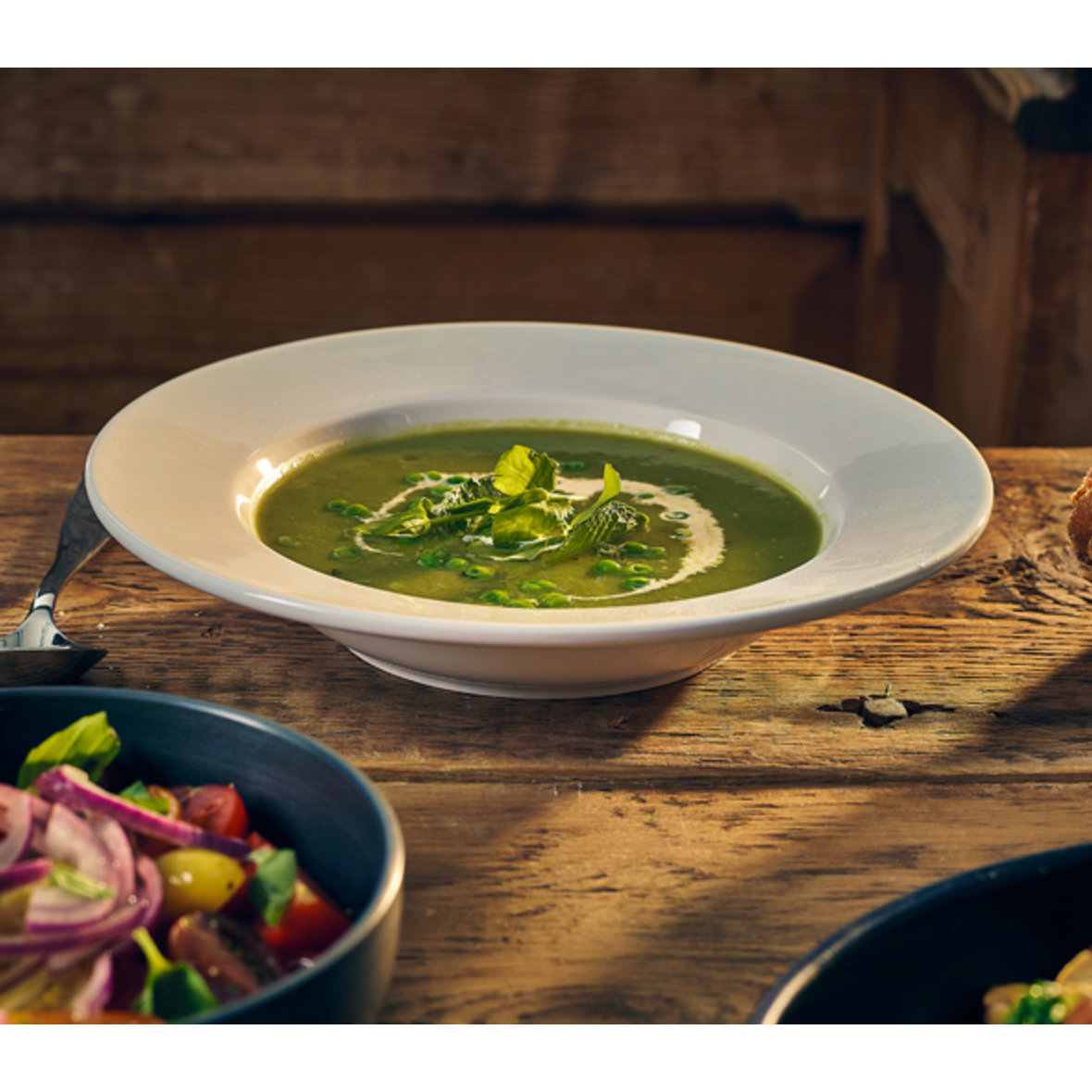 Genware Porcelain White Soup Plate 30cm x 4.5cm Case Size 6 - Cater-Connect Ltd