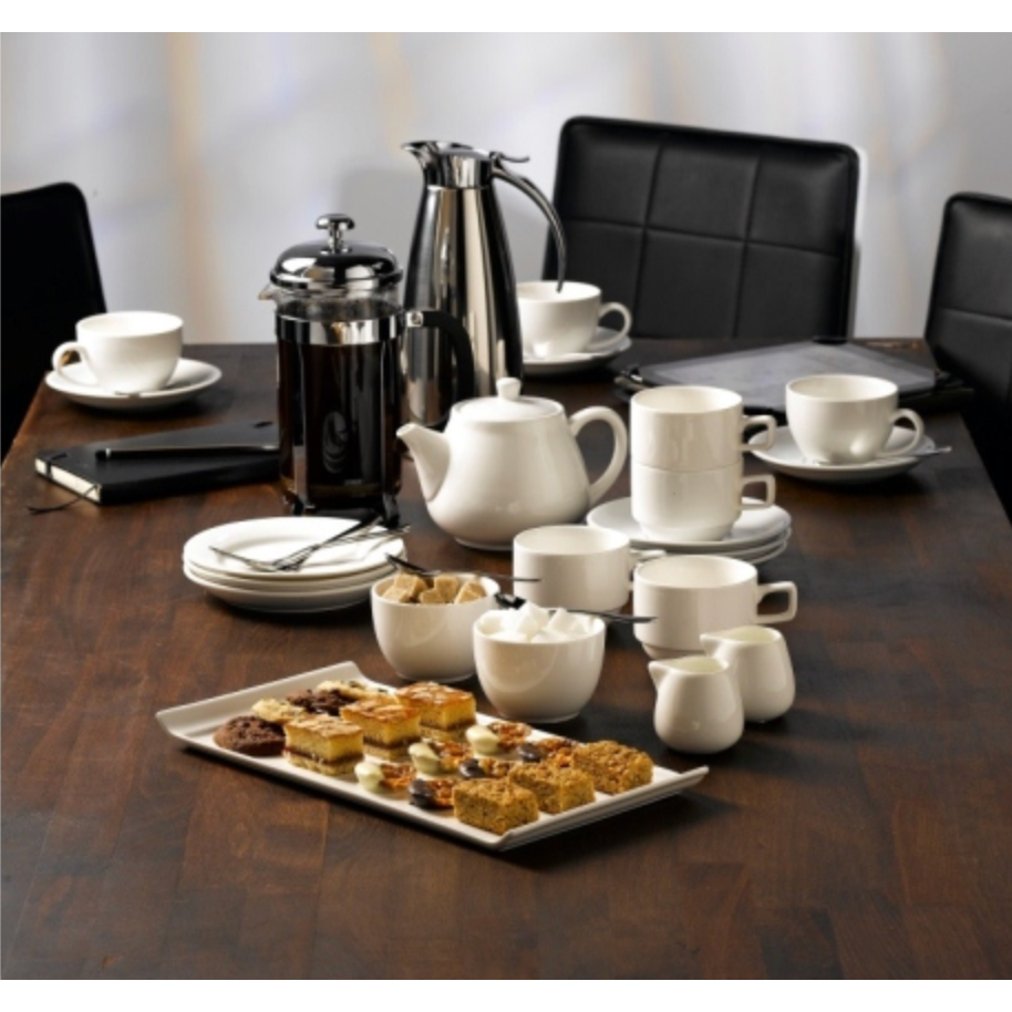 Genware Porcelain Italian Style Espresso Cup 9cl/3oz Case Size 6 - Cater-Connect Ltd