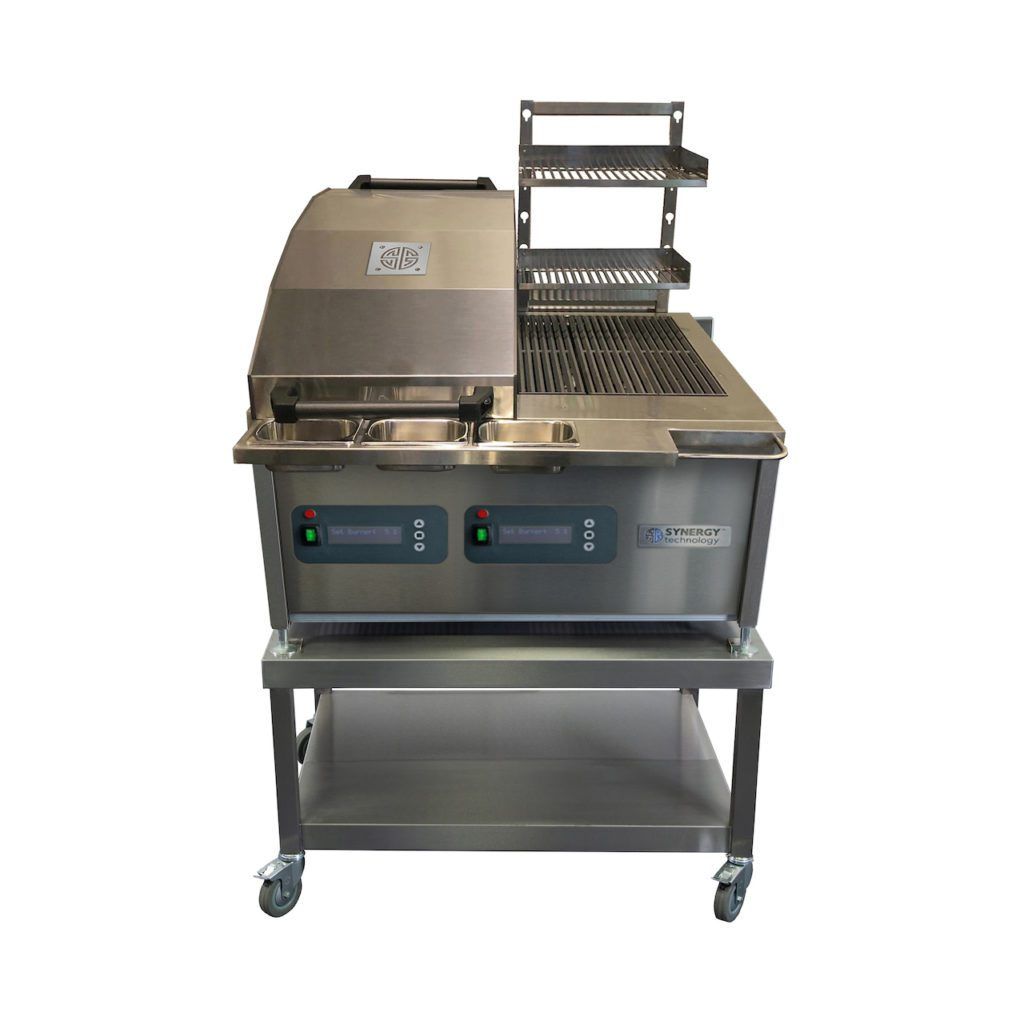 Synergy CGO900DUALE CharGo Electric Chargrill With Shelf & Garnish Rail 10kw
