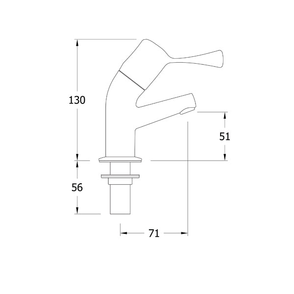 Mechline AquaTechnix TX-500BL Hot & Cold Taps.