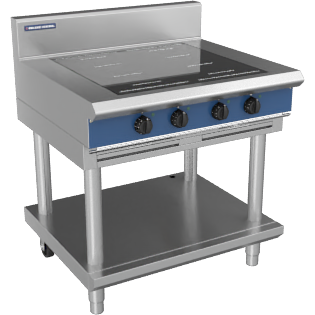 Blue Seal Evolution Series UKIN514F-L Leg Stand Model 4 Zone Induction Hob 20kw.