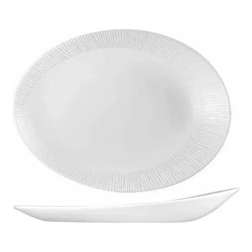 Churchill Bamboo Oval Plate 15 x 19.5cm/5.88 x 7.63" Case Size 12 - Cater-Connect Ltd