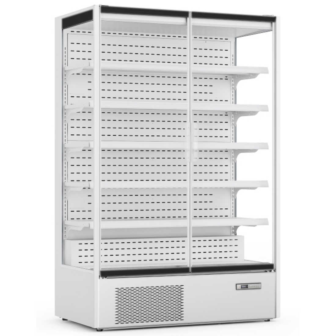 Prodis XMD1250-P-FGD-W Glass Door White Multideck Display Fridge 1310mm.