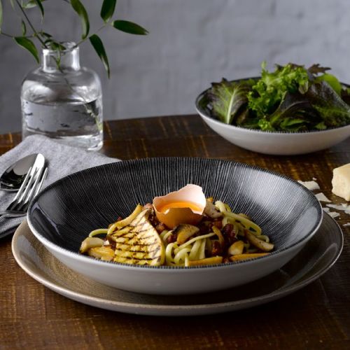 Churchill Studio Prints Agano Black Evolve Coupe Bowl 9.75" Case Size 12 - Cater-Connect Ltd