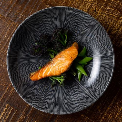 Churchill Studio Prints Agano Black Evolve Coupe Plate 6.5" Case Size 12 - Cater-Connect Ltd