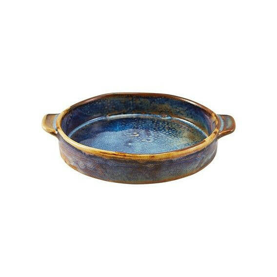 Terra Porcelain Aqua Blue Round Eared Dish 14.6cm Case Size 6 - Cater-Connect Ltd