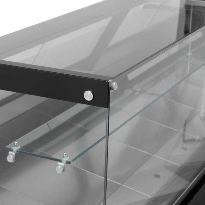 Blizzard BFG130WHV2 Flat Glass Serve Over Counter Merchandiser 1330mm.