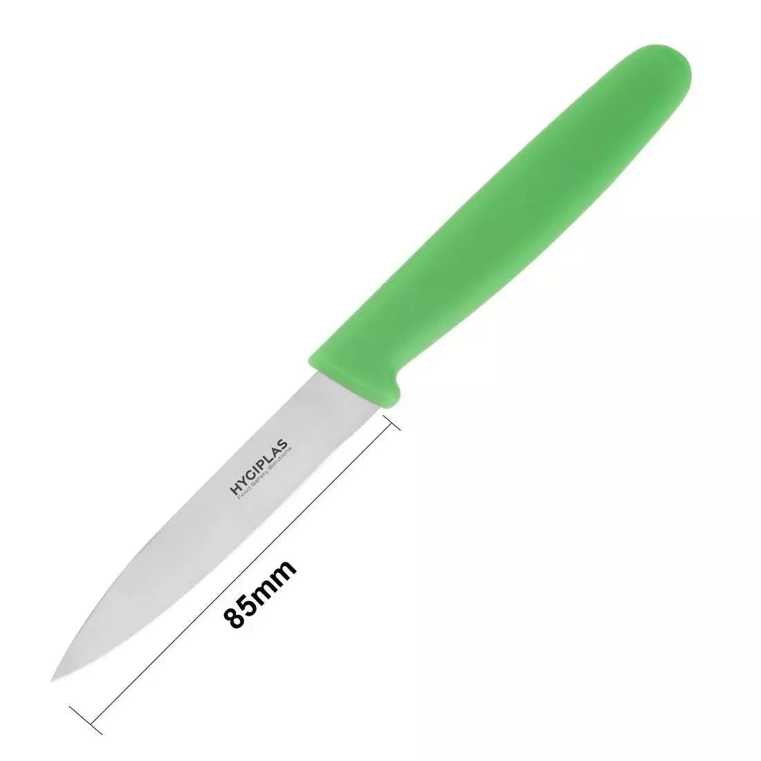 Hygiplas Paring Knife Green 8.5cm - Cater-Connect Ltd