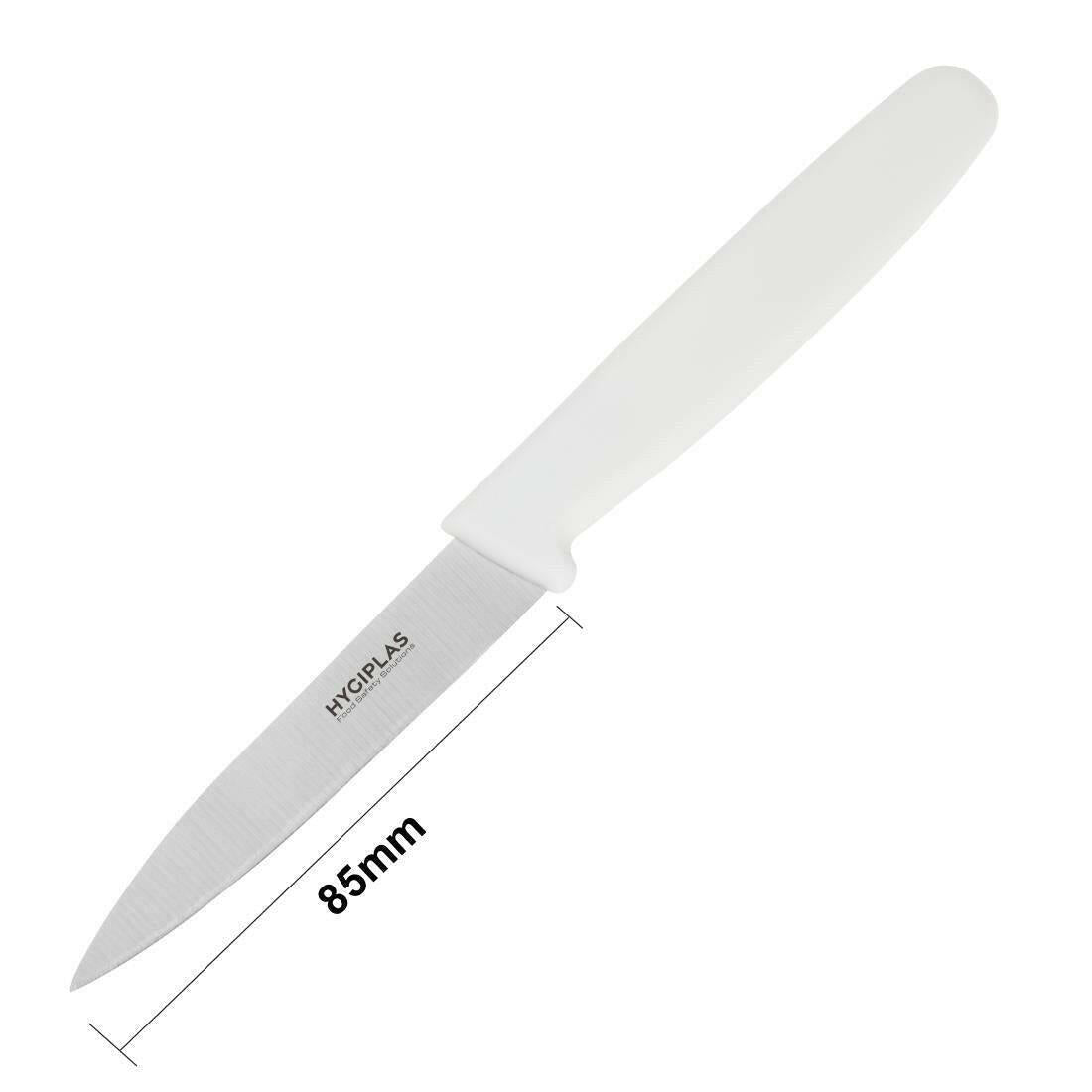 Hygiplas Paring Knife White 8.5cm - Cater-Connect Ltd