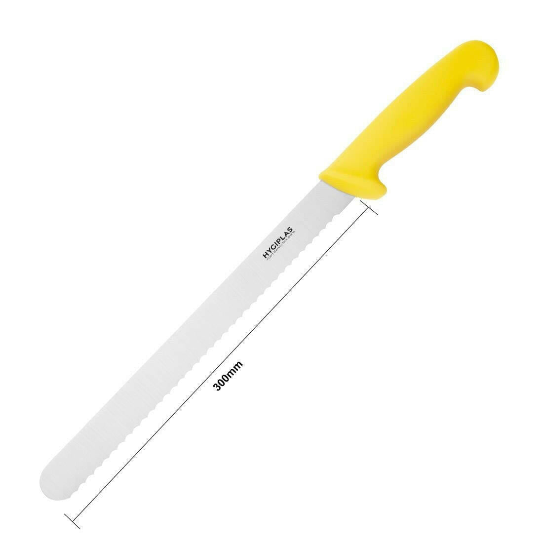 Hygiplas Slicer Serrated Yellow 30.5cm - Cater-Connect Ltd