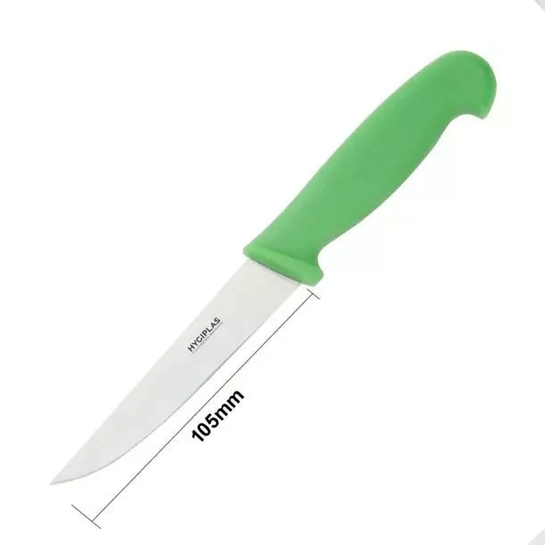 Hygiplas Vegetable Knife Green 10.5cm - Cater-Connect Ltd