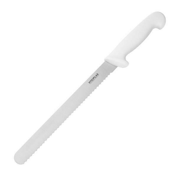 Hygiplas Slicer Serrated White 24.8cm - Cater-Connect Ltd