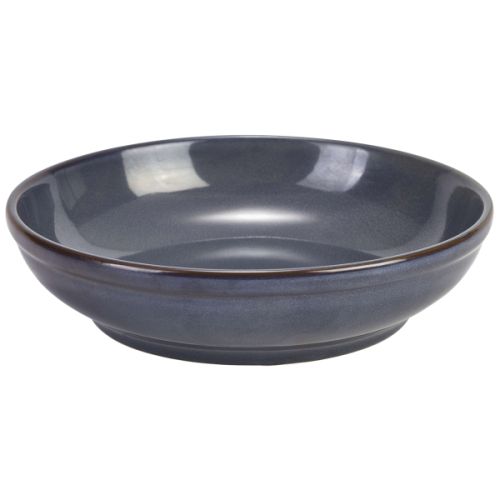 GenWare Terra Stoneware Rustic Blue Coupe Bowl 23cm 130cl Case Size 6