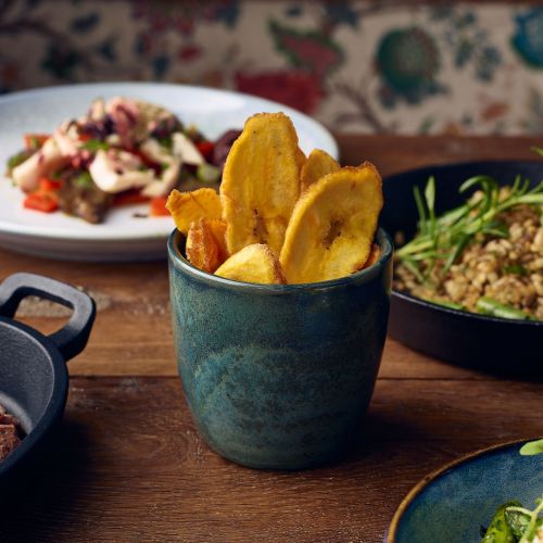 GenWare Terra Porcelain Aqua Green Chip Cup 30cl Case Size 6