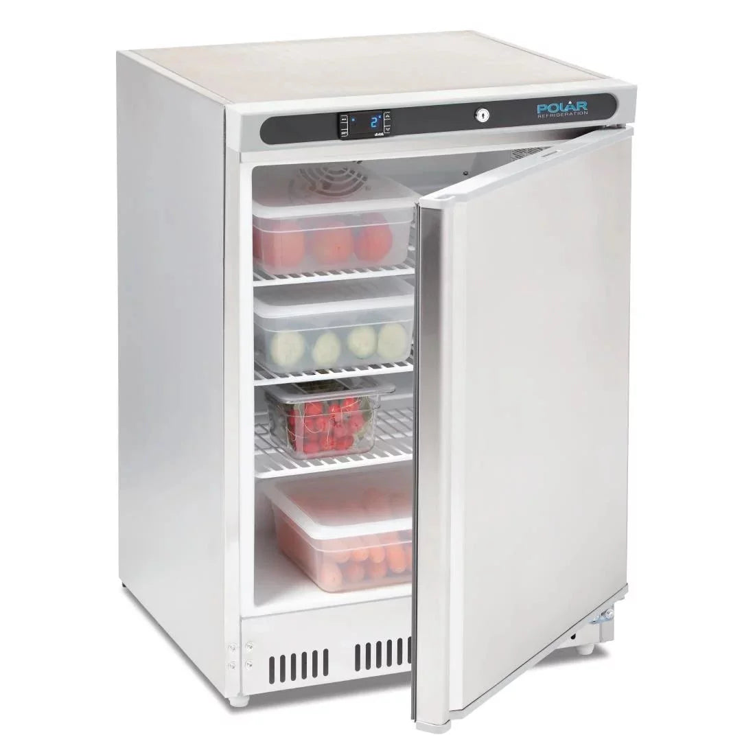 Polar C-Series CD080 Stainless Steel Undercounter Fridge 150Ltr - Cater-Connect Ltd