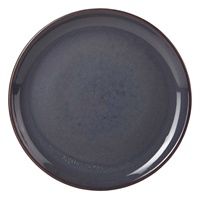 GenWare Terra Stoneware Rustic Blue Coupe Plate 27.5cm Case Size 6