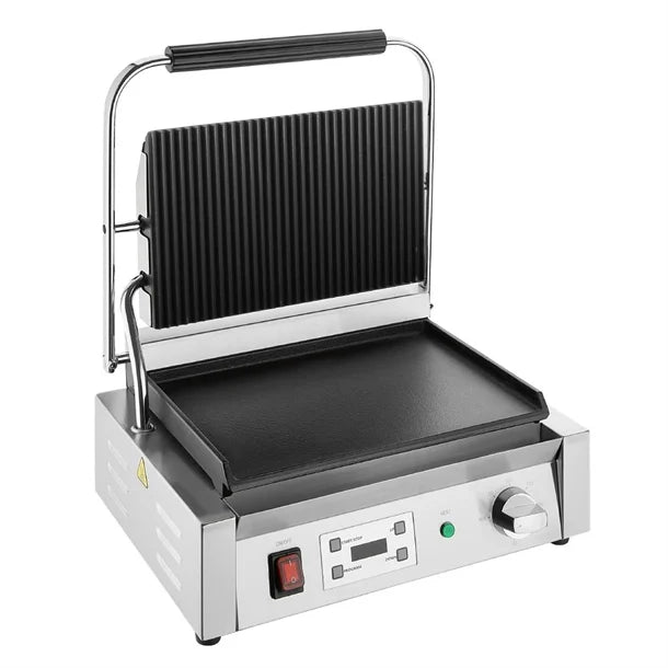 Buffalo CU609 Extra Large Contact Grill Ribbed & Flat Plate 2.5kw - Cater-Connect Ltd
