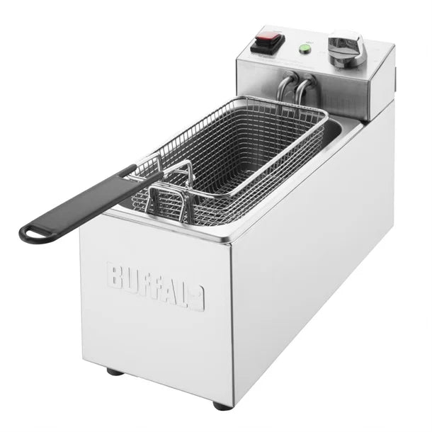 Buffalo CU614 Single Tank Single Basket 3Ltr Countertop Fryer 2kw