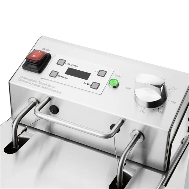 Buffalo CU620 Single Tank Electric Fryer With Timer 8 Litres