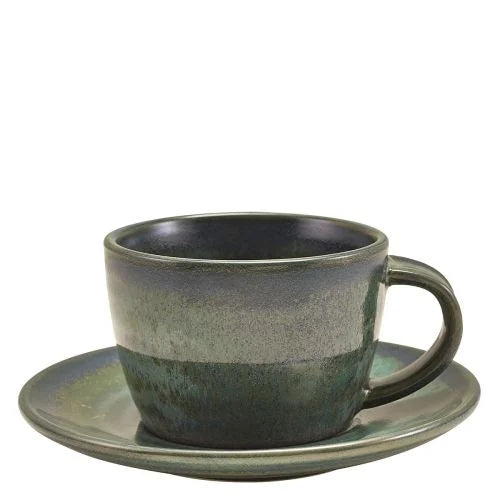 GenWare Terra Porcelain Aqua Green Coffee Cup 28.5cl/10oz Case Size 6