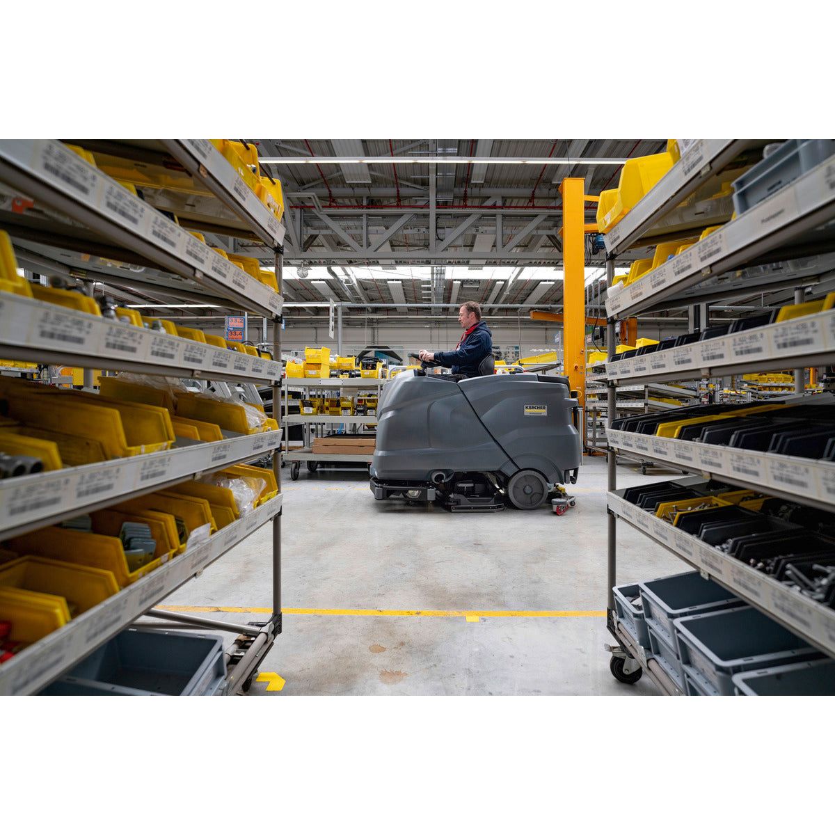 Kärcher Ride On B 200 R Bp Pack Auto Dosing + Wet + Rinse + D 90 Scrubber Dryer - Cater-Connect Ltd