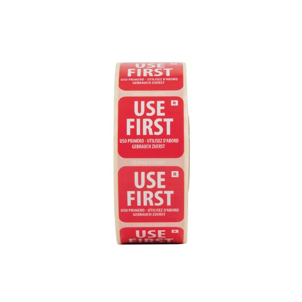 Hygiplas Removable Use First Labels 1000 Pack