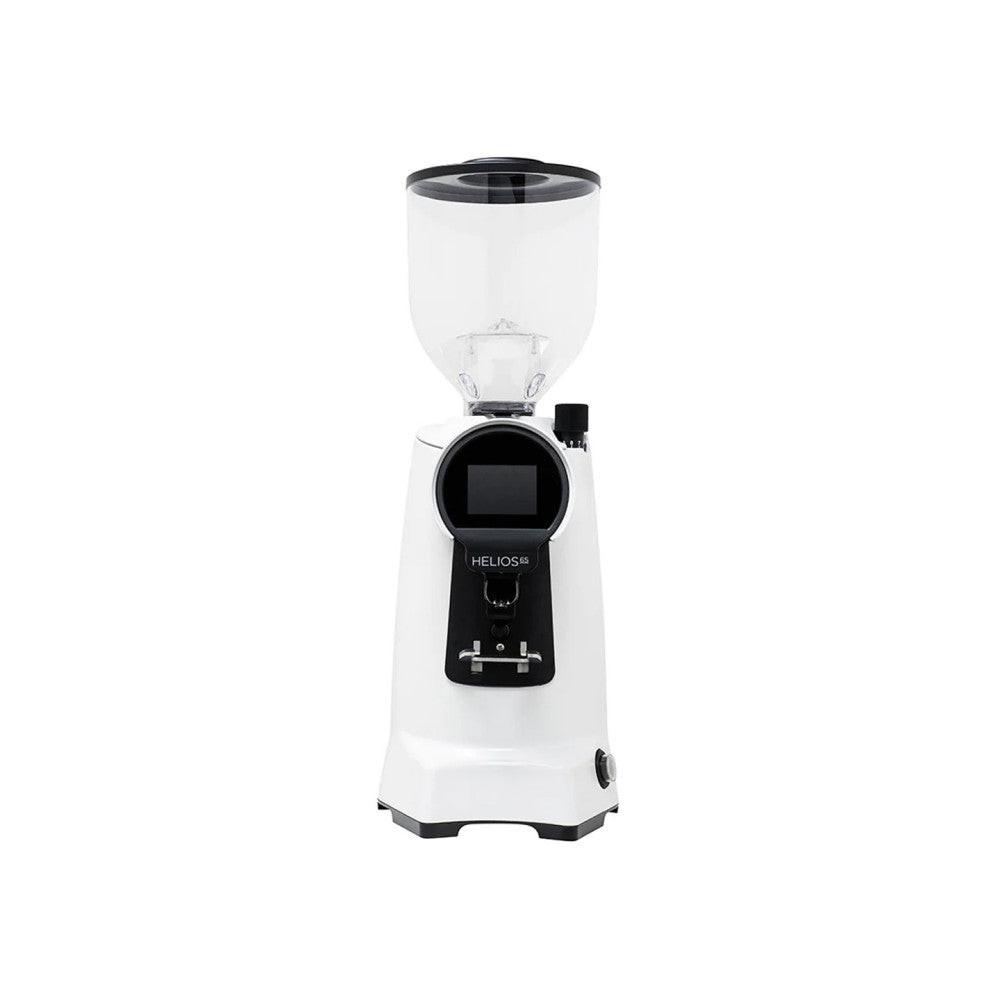 Eureka Helios 65 Auto Commercial White Coffee Grinder.
