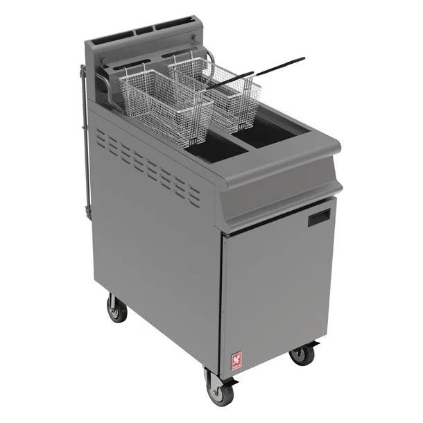 Falcon Dominator Plus G3845F Twin Tank Basket Filtration Fryer On Castors 26L - Cater-Connect Ltd