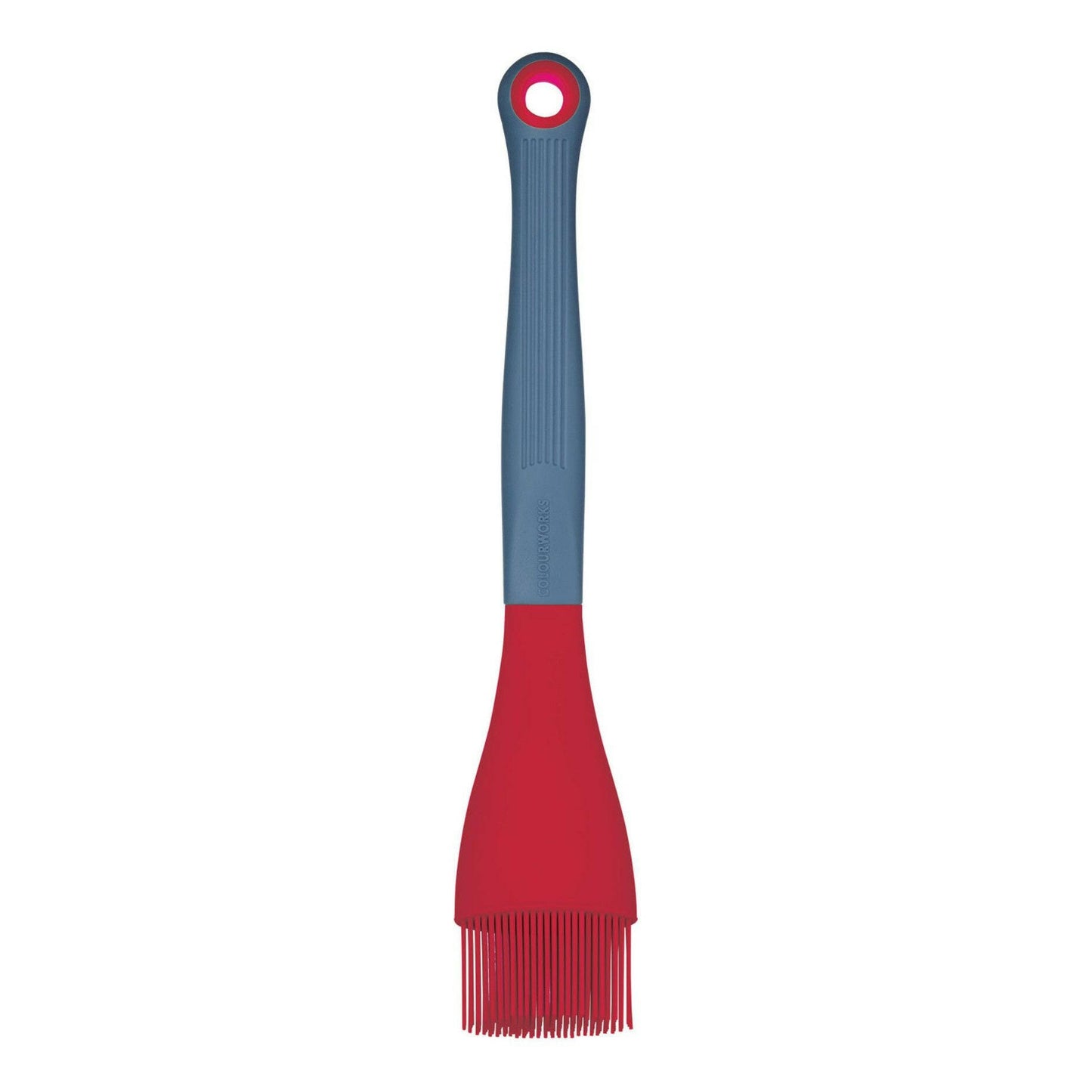 Colour Works Brights Red Silicone-Headed Angled Pastry / Basting Brush 47cm - Cater-Connect Ltd