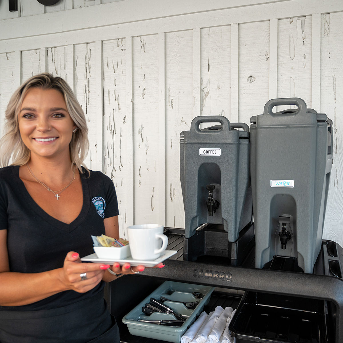 Cambro UC500191 Granite Grey Beverage Ultra Camtainer 19.9 Litres