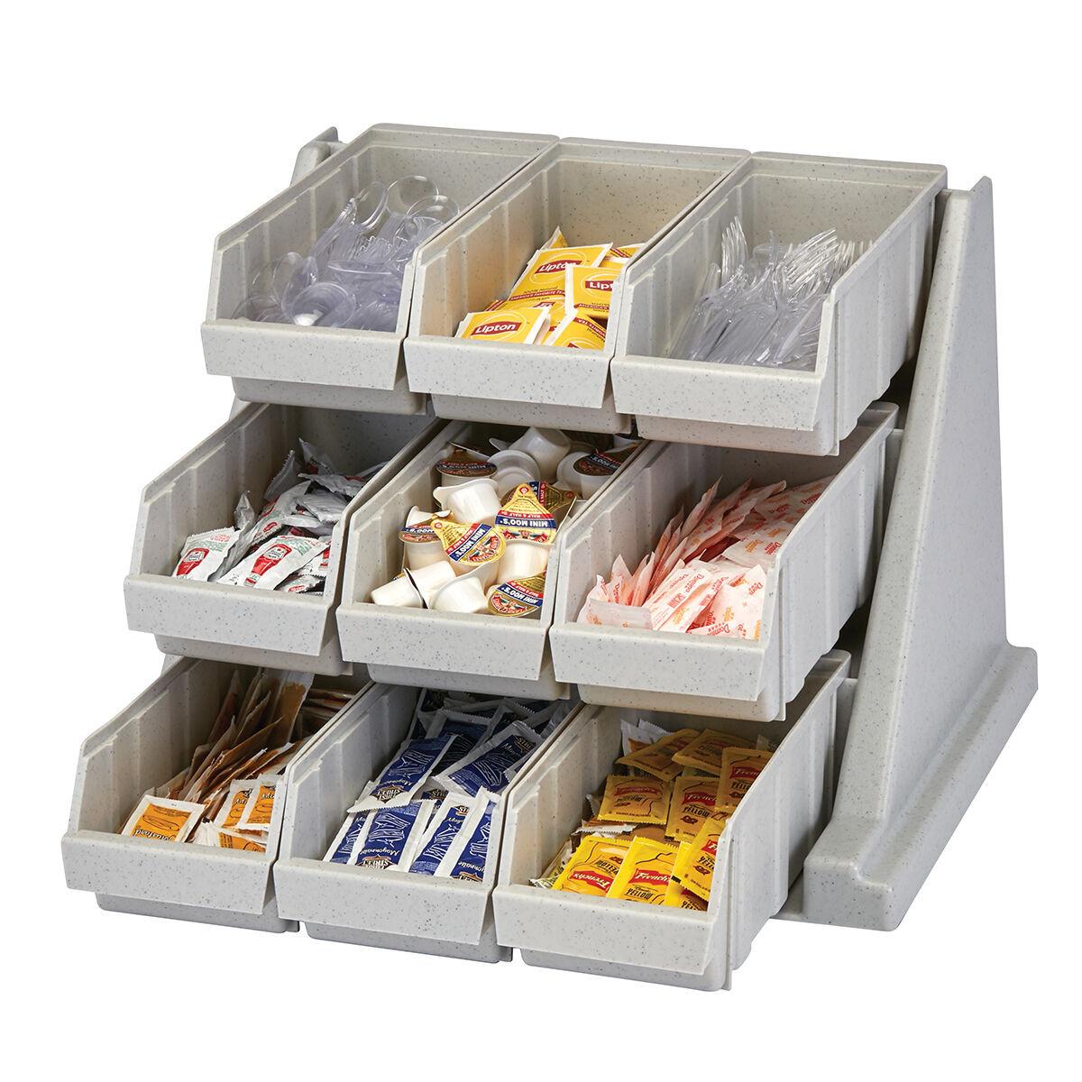 Cambro 6 Bin Condiment Storage Organiser Grey