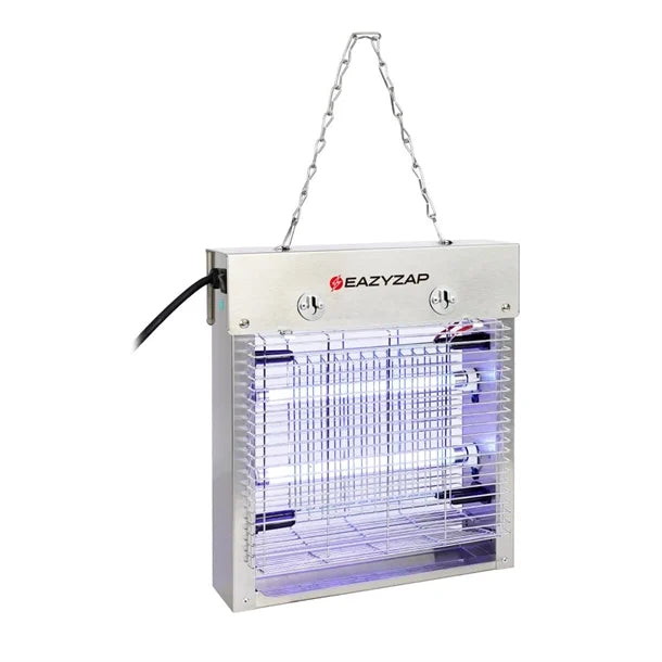 Eazyzap Energy Efficient Stainless Steel LED Fly Killer 30m².