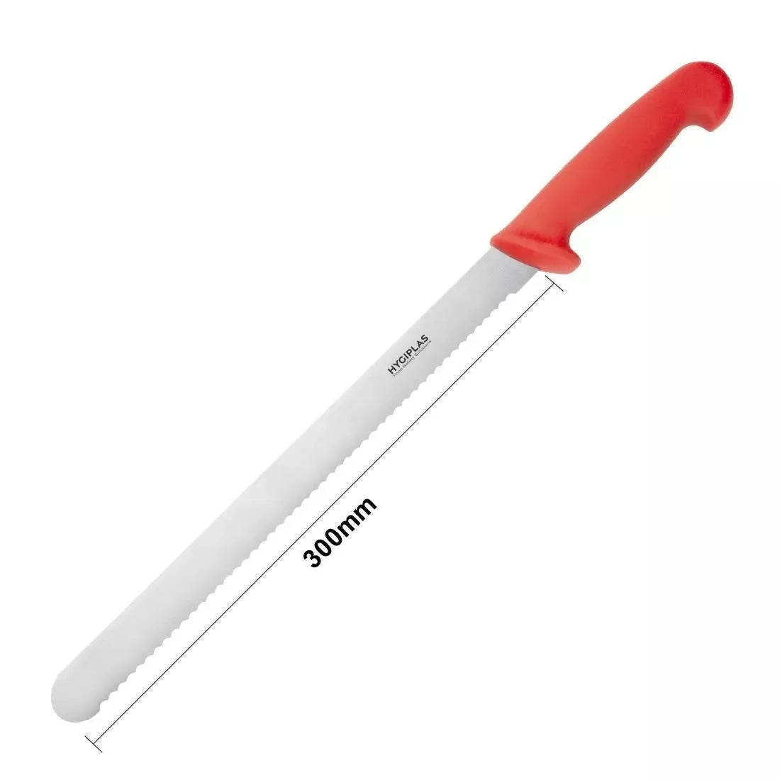 Hygiplas Slicer Serrated Red 30cm - Cater-Connect Ltd