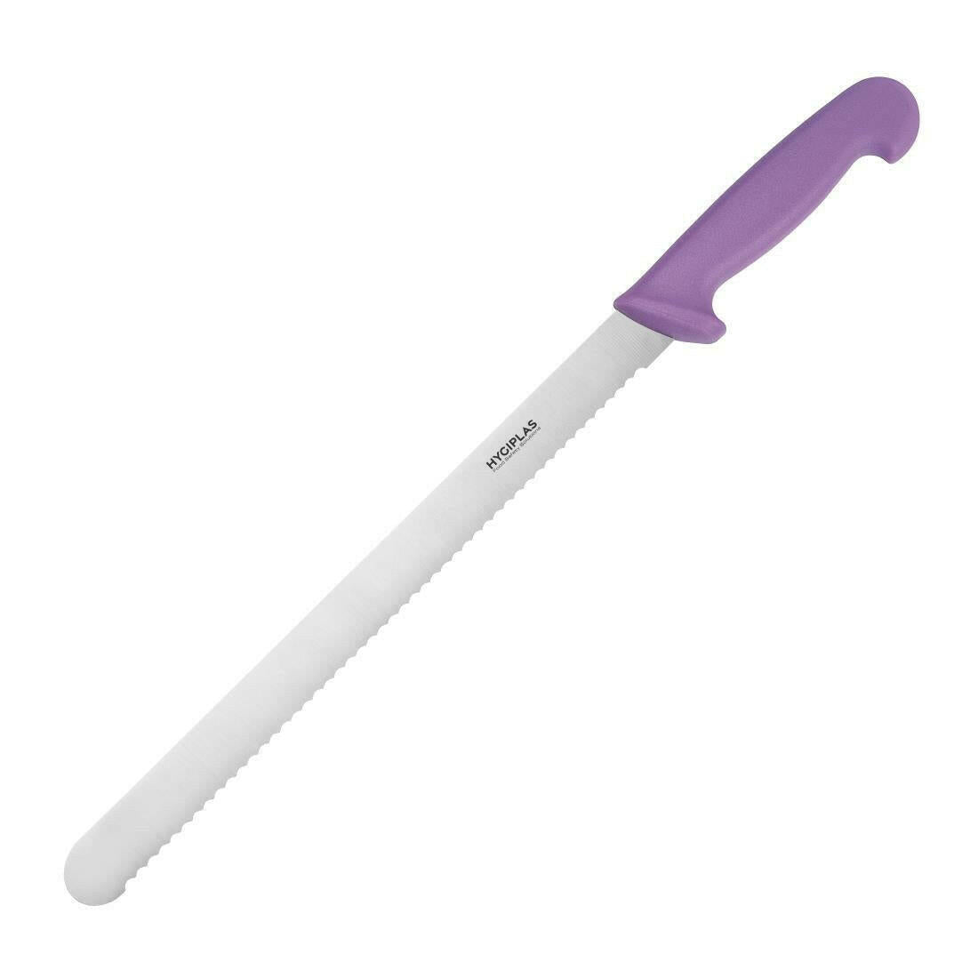 Hygiplas Slicer Serrated Purple 30cm - Cater-Connect Ltd