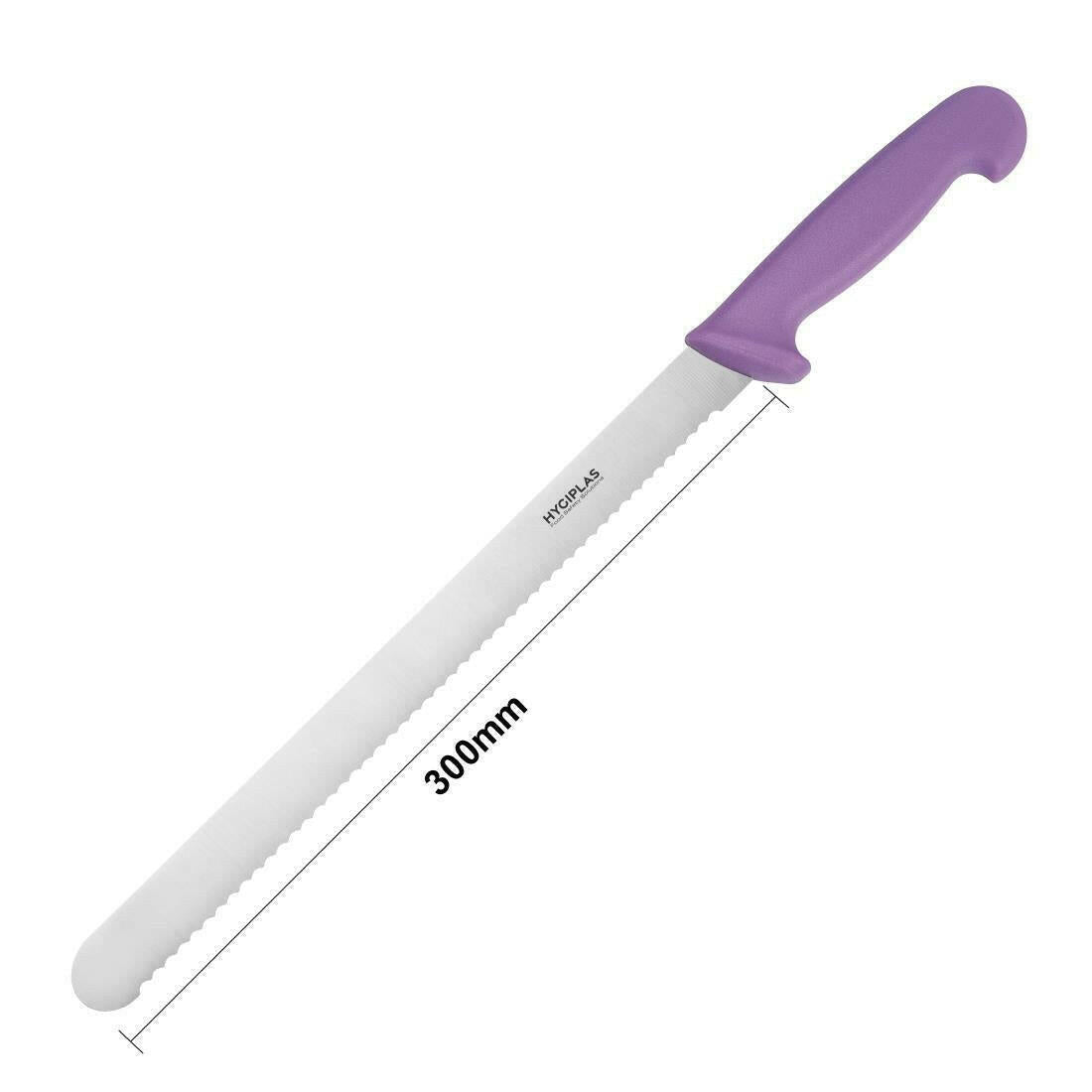 Hygiplas Slicer Serrated Purple 30cm - Cater-Connect Ltd
