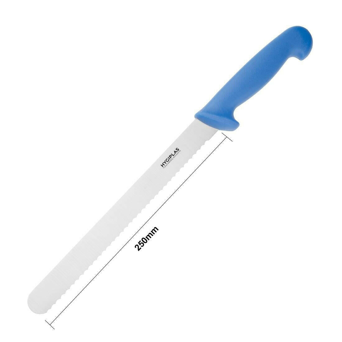 Hygiplas Slicer Serrated Blue 24.8cm - Cater-Connect Ltd